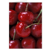 Tarjeta de las cerezas