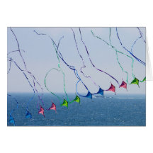 Tarjeta de las colas de cometa 5x7