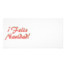 Tarjeta de las Felices Navidad Tarjeta Fotografica Personalizada