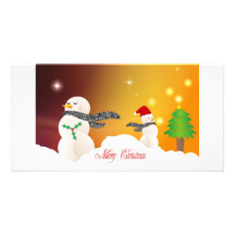 Tarjeta de las Felices Navidad Tarjeta Fotografica Personalizada