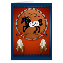 Tarjeta de las flechas del caballo n