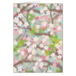 Tarjeta de las flores de cerezo de la primavera