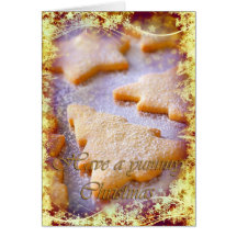 Tarjeta de las galletas del navidad