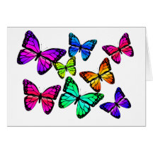 Tarjeta de las mariposas