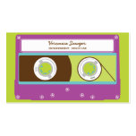 Tarjeta de las visitas del músico retro de Mixtape Plantillas De Tarjeta De Negocio