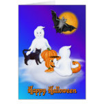 Tarjeta de los amigos de Halloween