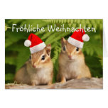 Tarjeta de los Chipmunks del bebé de Fröhliche Wei tarjetas