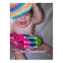 tarjeta de los hechos de la princesa postal