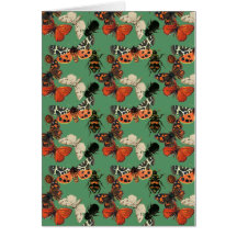 tarjeta de los insectos y de las mariposas