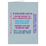 Tarjeta de los Momisms