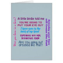 Tarjeta de los Momisms