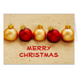 Tarjeta de los ornamentos de las Felices Navidad tarjetas