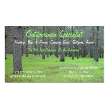Tarjeta de los Outdoorsmen Plantilla De Tarjeta Personal