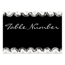 Tarjeta de lujo del número de la tabla plantilla de tarjeta de visita
