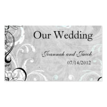 Tarjeta de lujo del Web site del boda de Fourishes Tarjeta Personal
