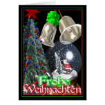 Tarjeta de Navidad alemana de Frohe Weihnachten