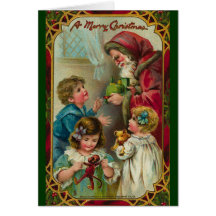 Tarjeta de Navidad alemana del vintage