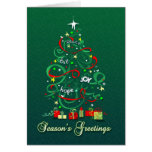 Tarjeta de Navidad - árbol 2 de los saludos de las