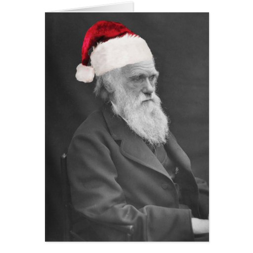 Tarjeta de Navidad atea - los saludos de la estaci