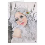 Tarjeta de Navidad blanca