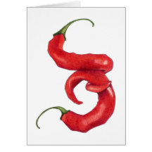 Tarjeta de Navidad caliente y picante