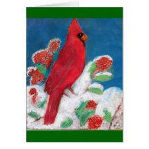 Tarjeta de Navidad cardinal