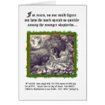 Tarjeta de Navidad chistosa del tema del Ángel-Pas