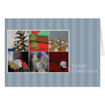 Tarjeta de Navidad con collage de la foto