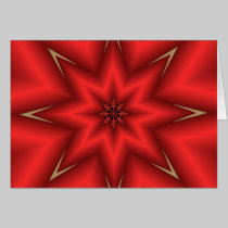 Tarjeta de Navidad con la estrella y el texto rojo tarjetas
