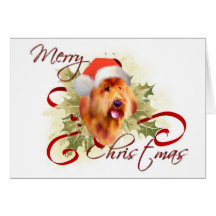 Tarjeta de Navidad de Goldendoodle