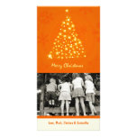 tarjeta de Navidad de la FOTO del árbol de Navidad Plantilla Para Tarjeta De Foto
