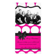 tarjeta de Navidad de la FOTO del lunar del negro  Tarjeta Personal Con Foto