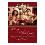 Tarjeta de Navidad de la foto del tren del navidad Invitaciones Personalizada