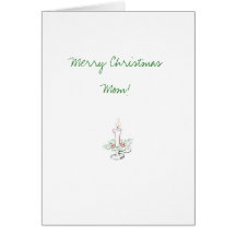 Tarjeta de Navidad de la mamá