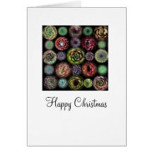Tarjeta de Navidad de Sempervivum