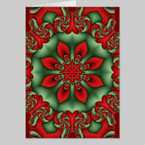 Tarjeta de Navidad decorativa del caleidoscopio co tarjetas