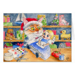 Tarjeta de Navidad del ayudante de Santa