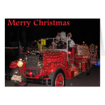 Tarjeta de Navidad del desfile de la luz eléctrica