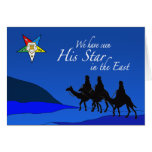 Tarjeta de Navidad del este de la estrella