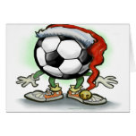 Tarjeta de Navidad del fútbol