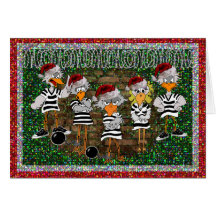 Tarjeta de Navidad del Jailbird: Jailbirdz