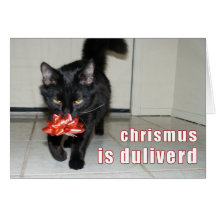 tarjeta de Navidad del lolcat