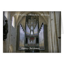 Tarjeta de Navidad del órgano de Hildesheim