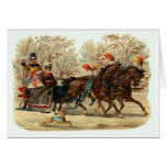 Tarjeta de Navidad del paseo del trineo del navida