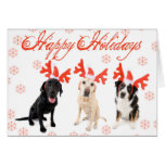 Tarjeta de Navidad del perro