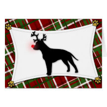 Tarjeta de Navidad del reno de AmStaff