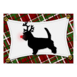 Tarjeta de Navidad del reno de PBGV