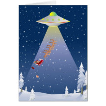 Tarjeta de Navidad del UFO