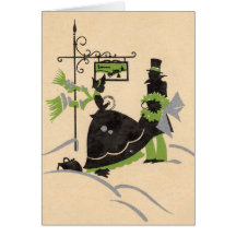 Tarjeta de Navidad del Victorian
