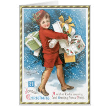 Tarjeta de Navidad del vintage